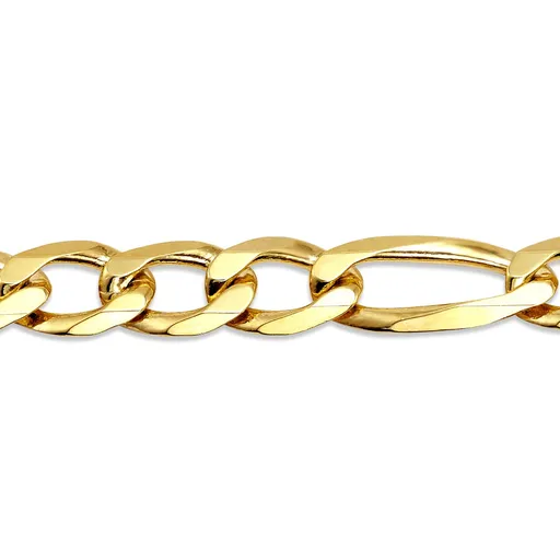 10K Yellow Gold  (6.7mm) Figaro Bracelet 8.5"