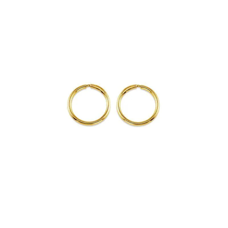 10K Yellow Gold Sleeper Earrings