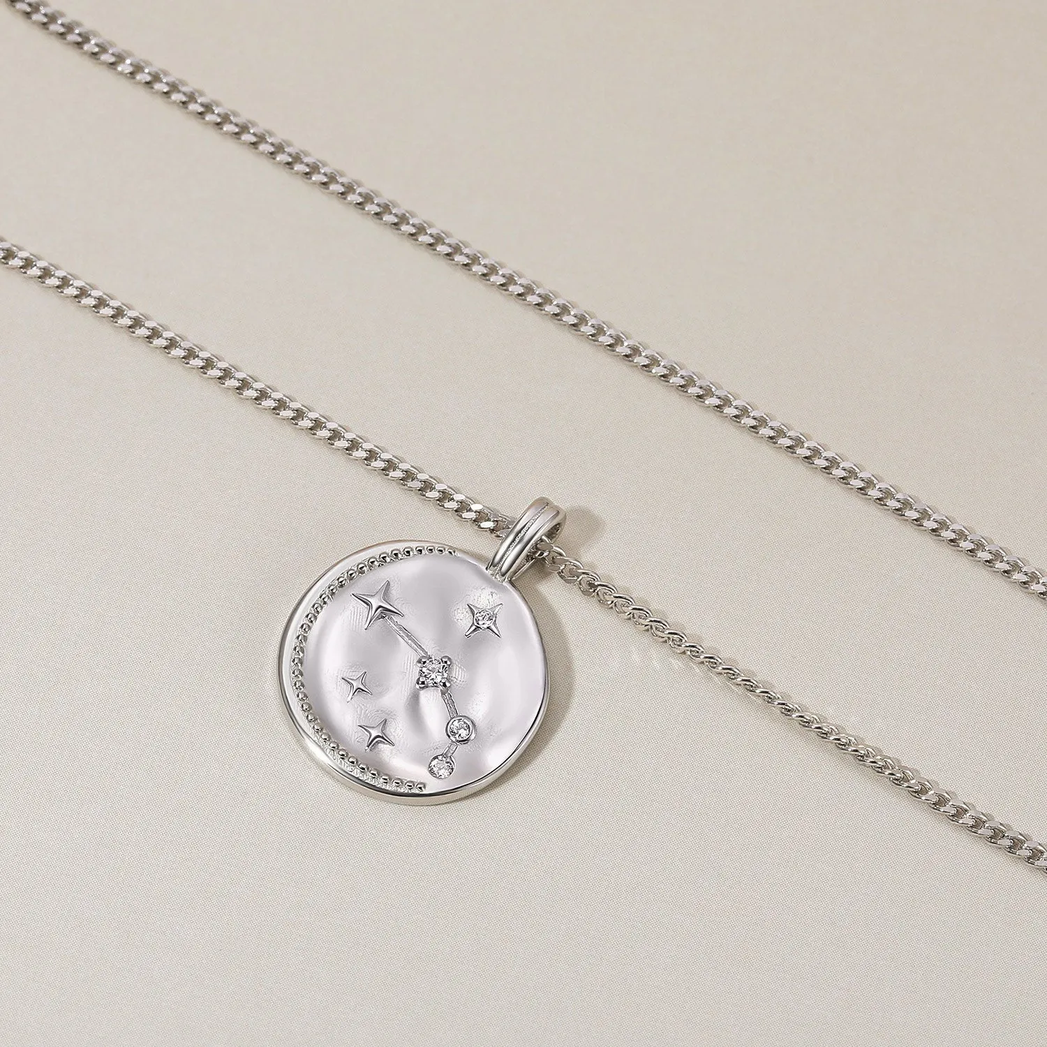 14K Gold Plated Aries Zodiac Personalized Pendant Necklace