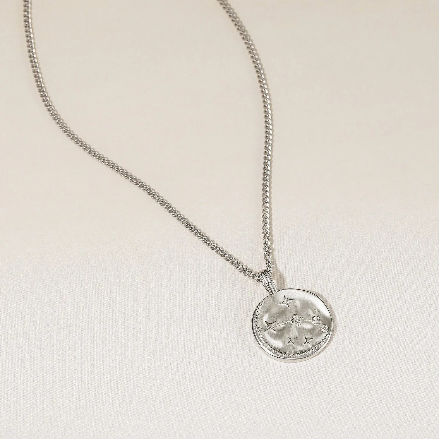 14K Gold Plated Aries Zodiac Personalized Pendant Necklace