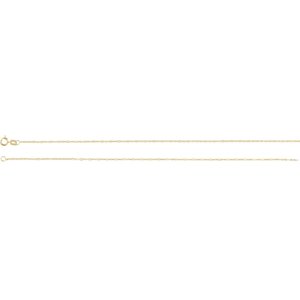 14K Yellow Gold Figaro Chain