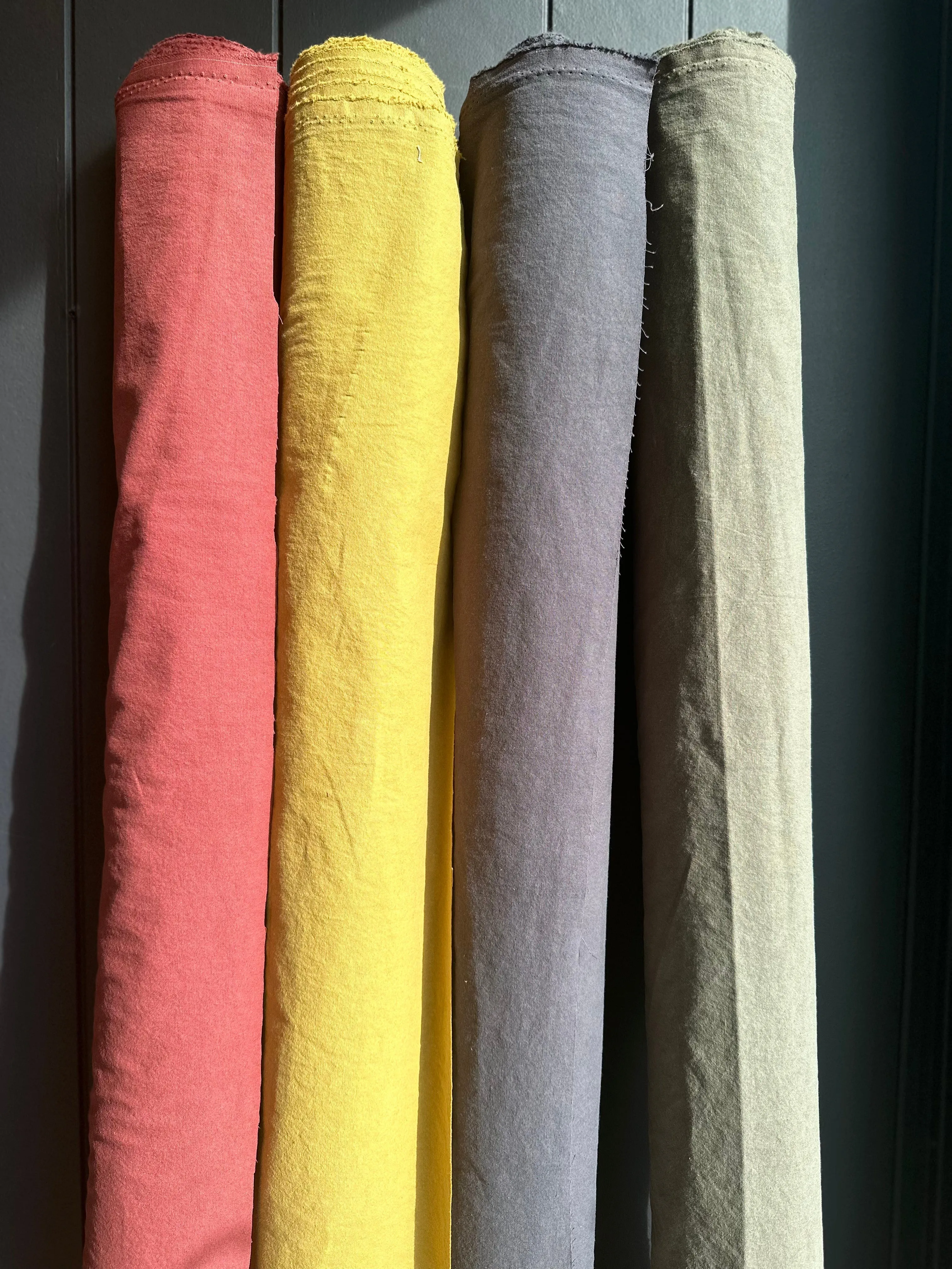1.7 MTR REMNANT 7.1 oz 100% Organic Washed Cotton - Blush