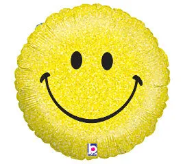 18" Holographic Smiley