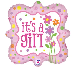 18" It's a Girl (flowers)