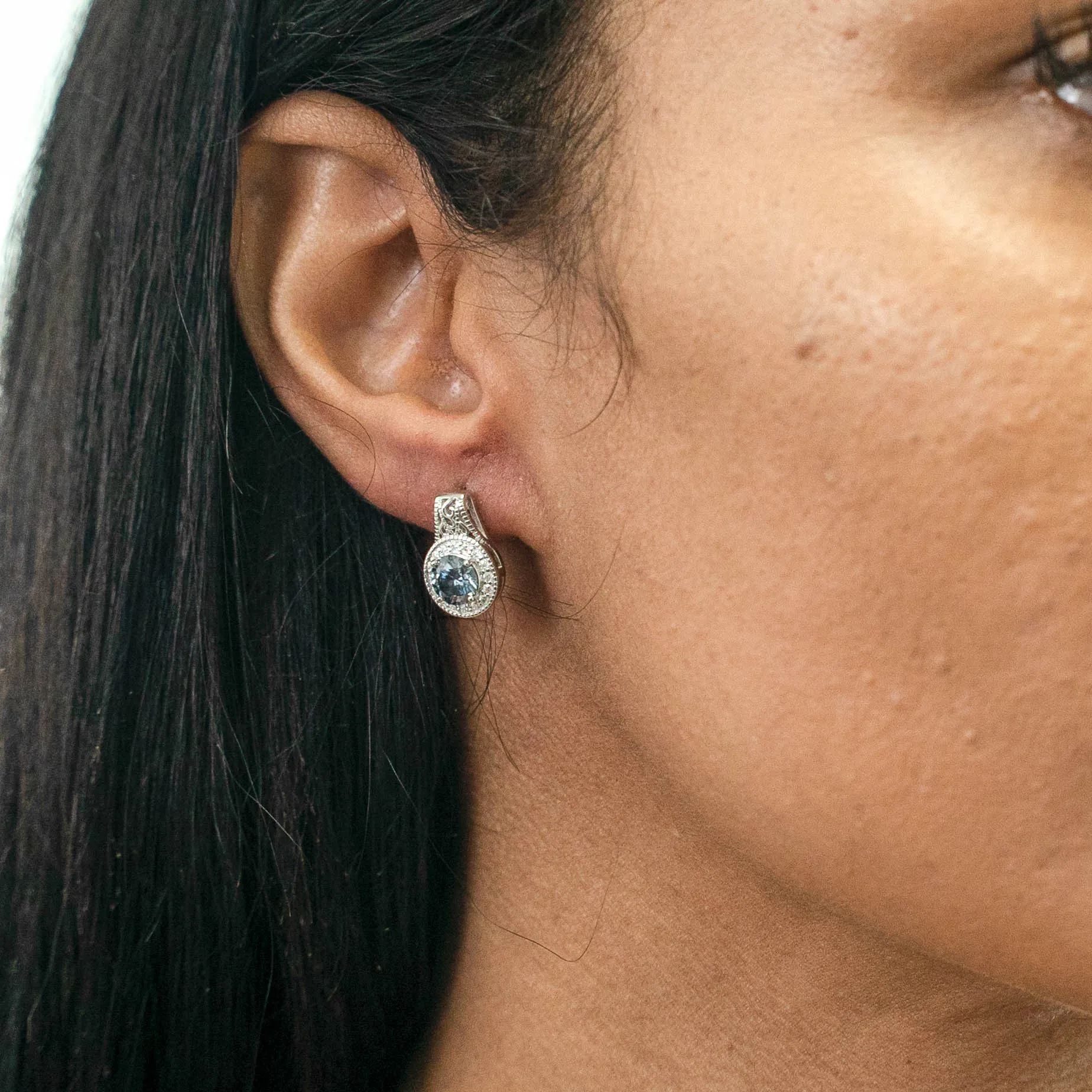 2.00 d.e.w cts Jocelyn Moissanite Stud Earrings