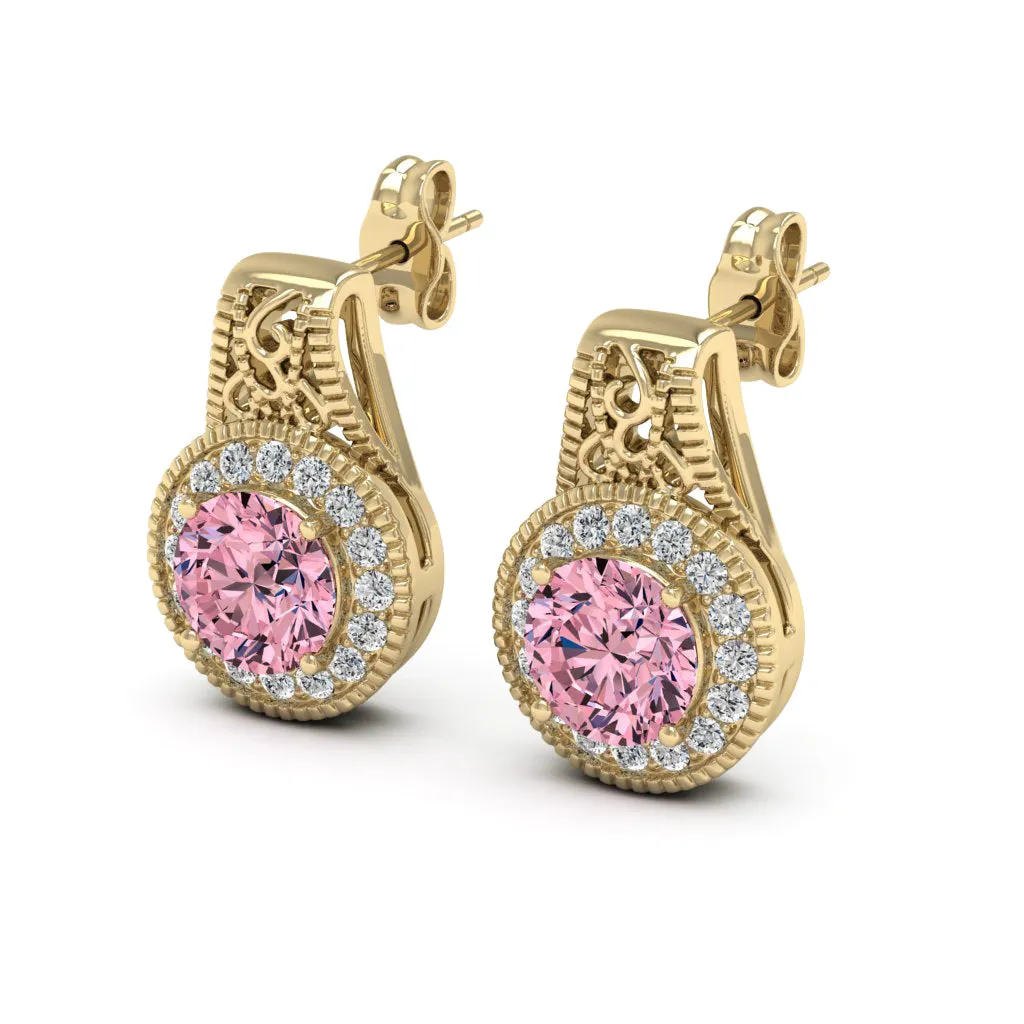 2.00 d.e.w cts Jocelyn Moissanite Stud Earrings