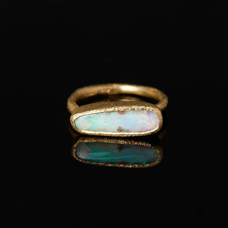 3.06 Carat One-of-a-Kind Boulder Opal Ring | OP8-OOAK