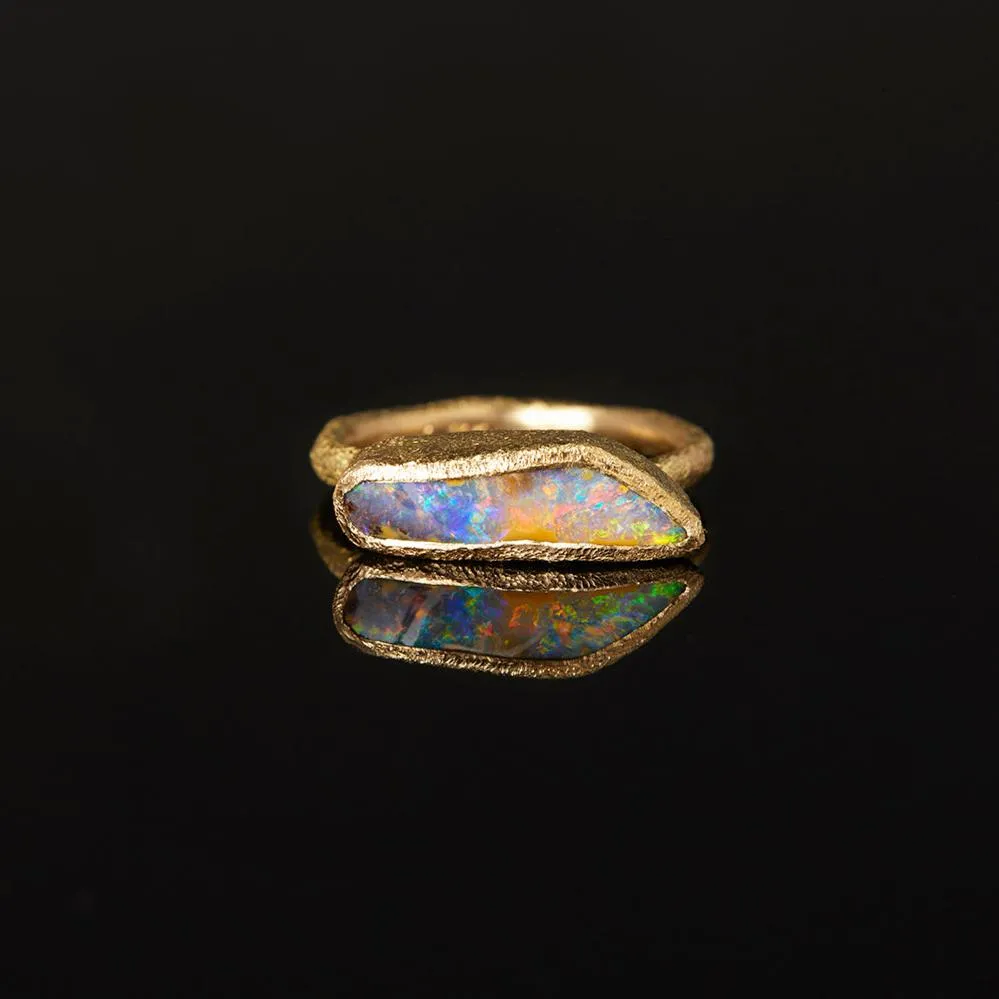 3.17 Carat One-of-a-Kind Boulder Opal Ring | OP3-OOAK