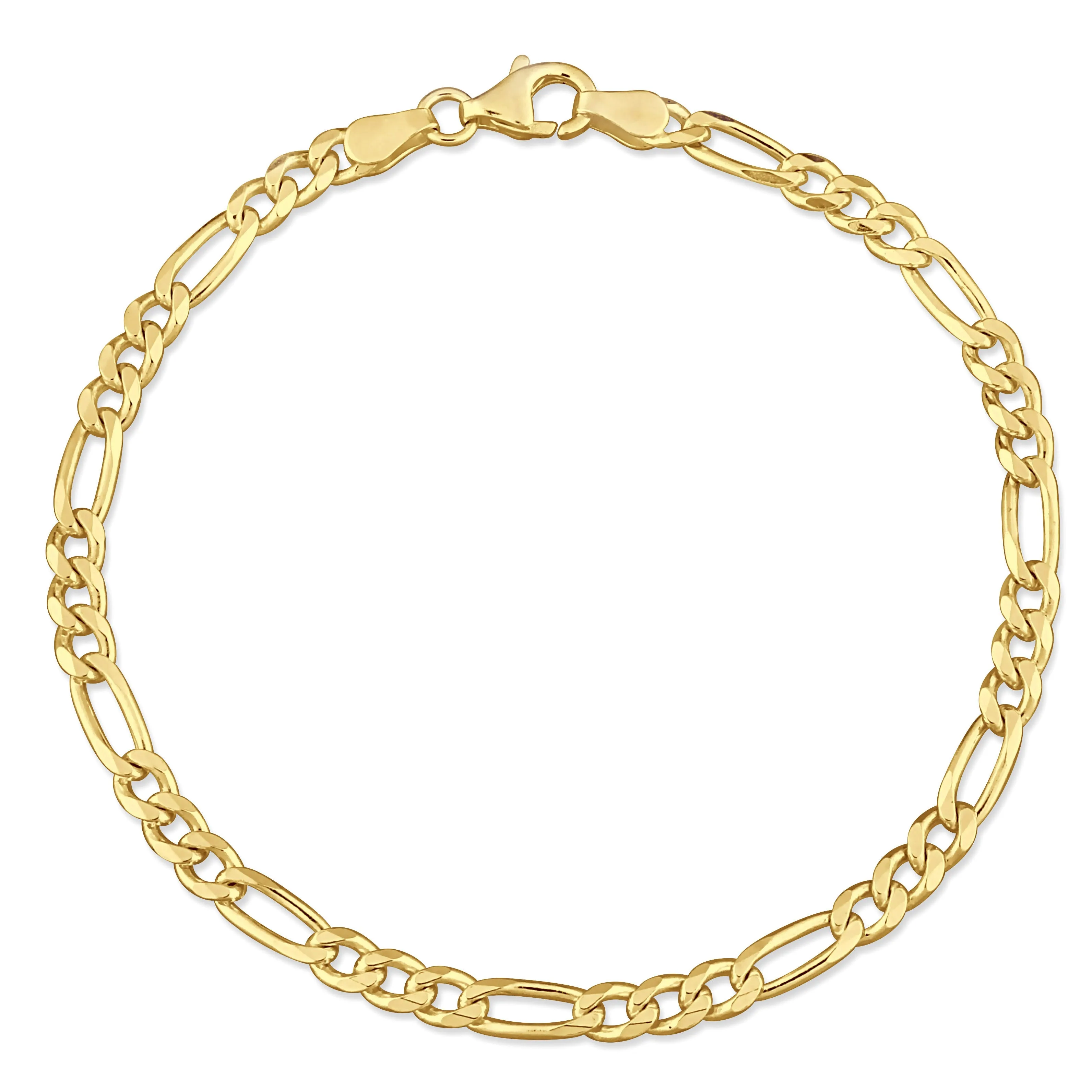 3.8MM PLATED FIGARO BRACELET/ANKLET