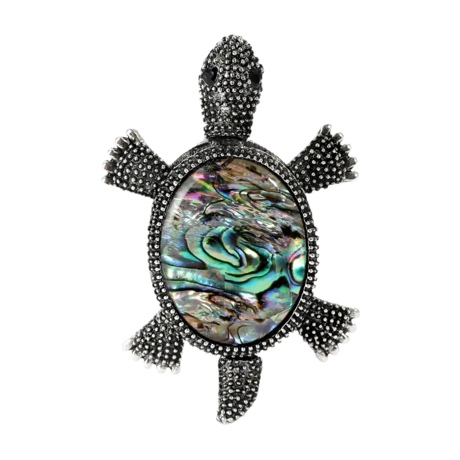 5.6cm Enamel Shell Sea Turtle Brooches for Women Unisex Animal Pin Backed Party Gifts