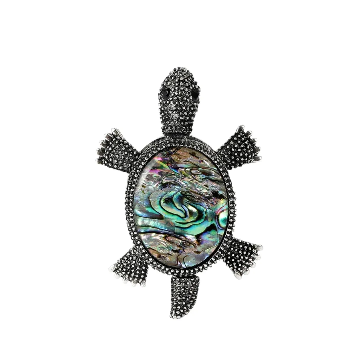 5.6cm Enamel Shell Sea Turtle Brooches for Women Unisex Animal Pin Backed Party Gifts