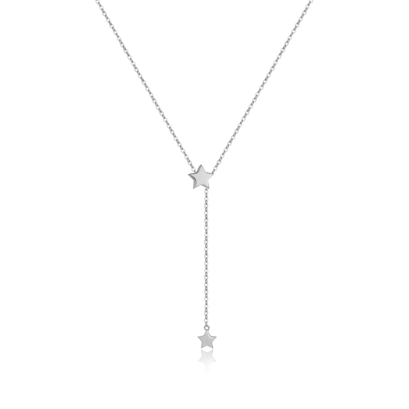 925 Sterling Silver Adjustable Heart Pendant Necklace