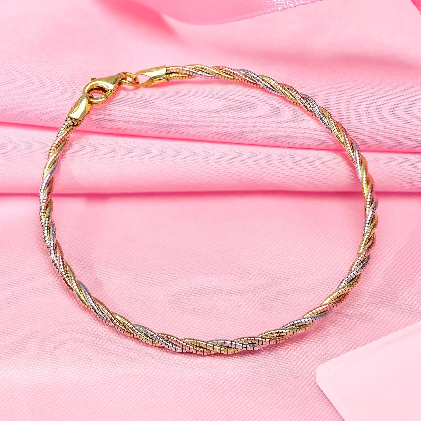925 Sterling Silver Rope Chain Bracelet