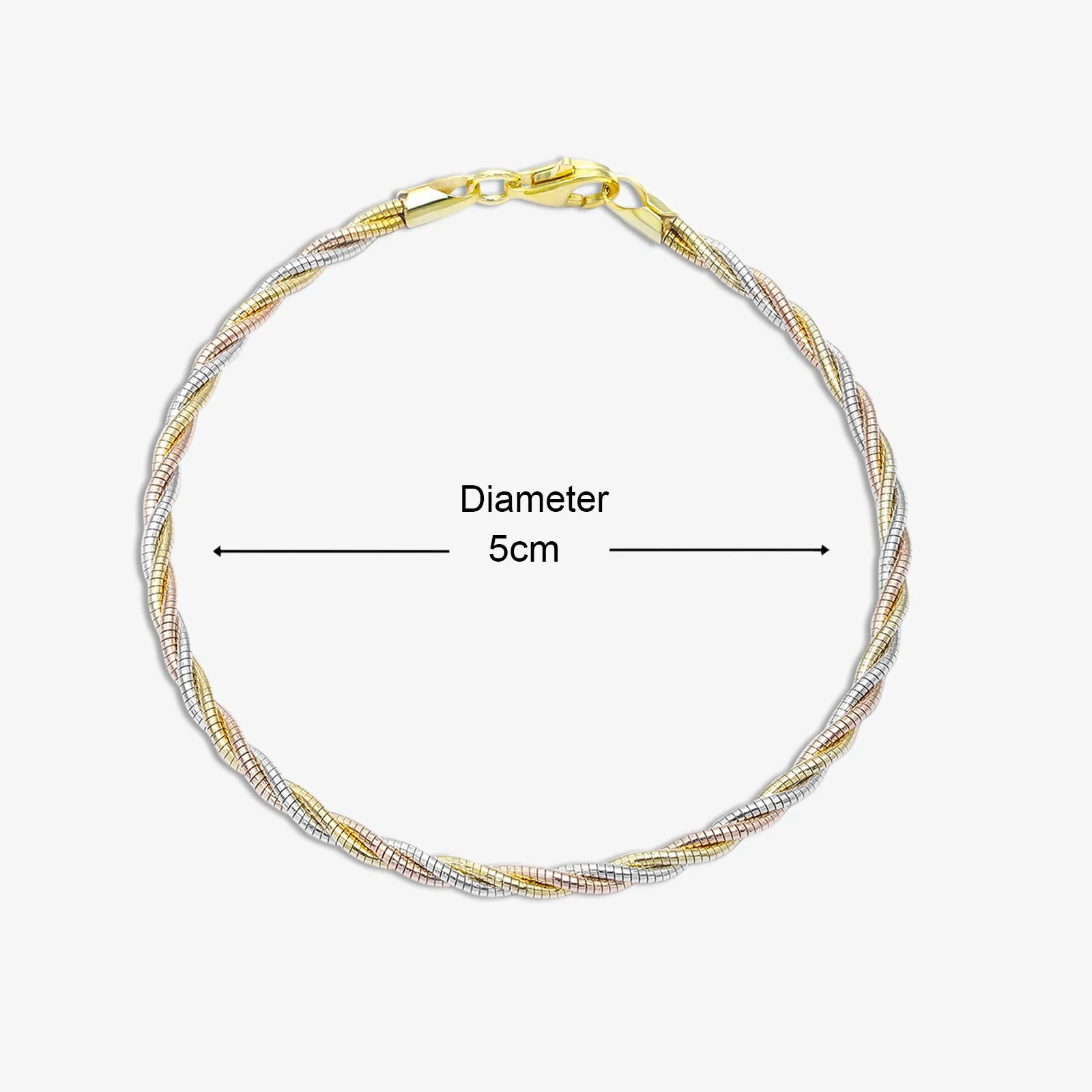 925 Sterling Silver Rope Chain Bracelet