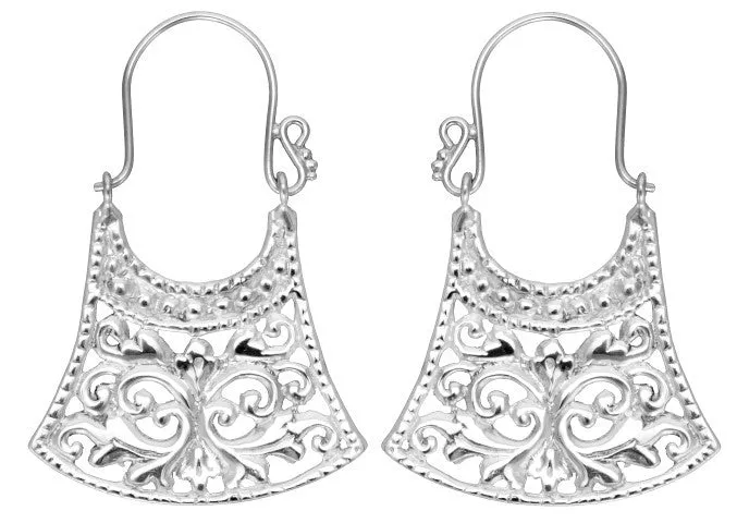 Alam Silver Earrings #7 Small