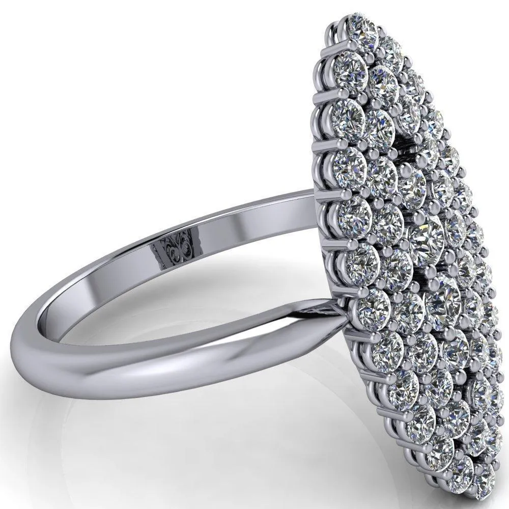 Anastasia  MicroPave Diamonds Marquise Shaped Statement Ring