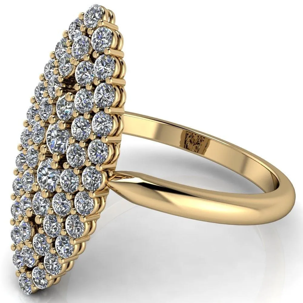 Anastasia  MicroPave Diamonds Marquise Shaped Statement Ring
