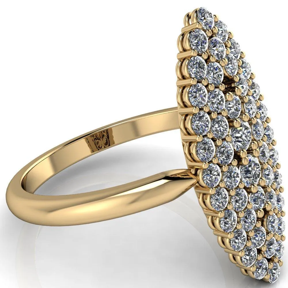 Anastasia  MicroPave Diamonds Marquise Shaped Statement Ring
