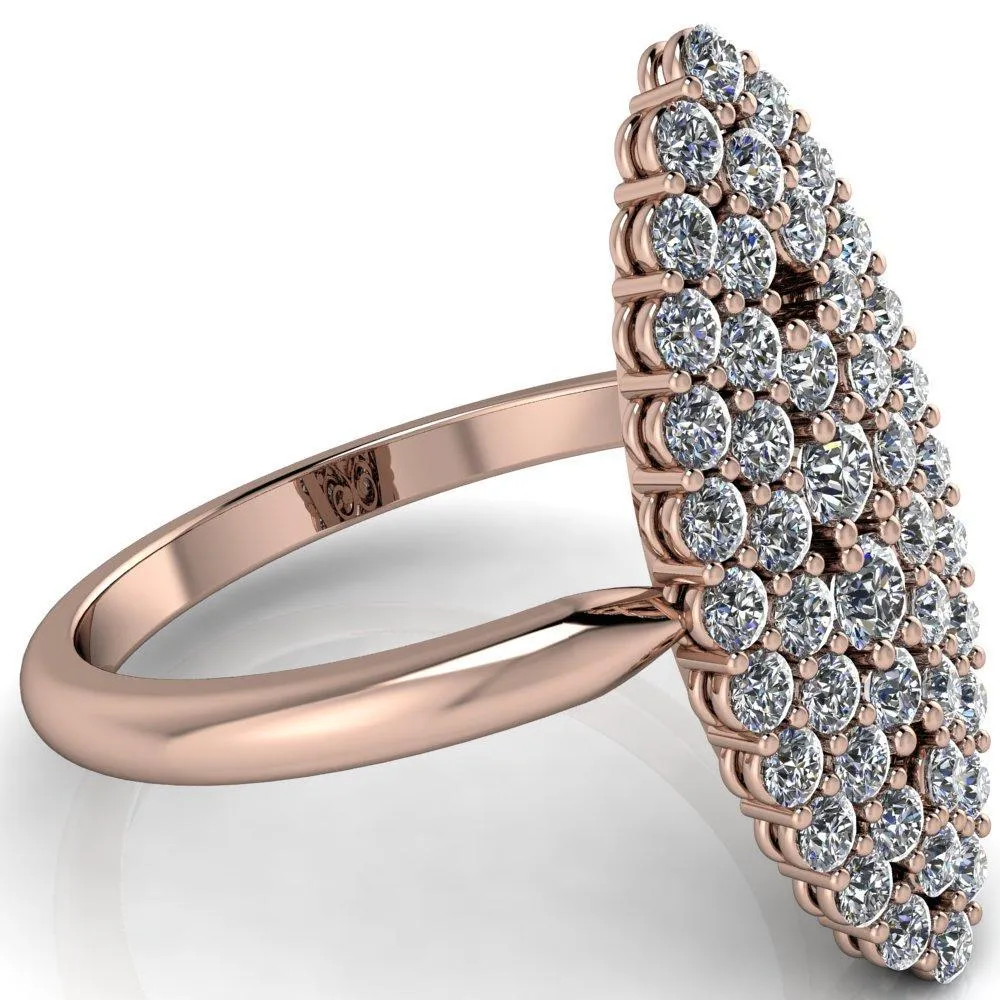 Anastasia  MicroPave Diamonds Marquise Shaped Statement Ring