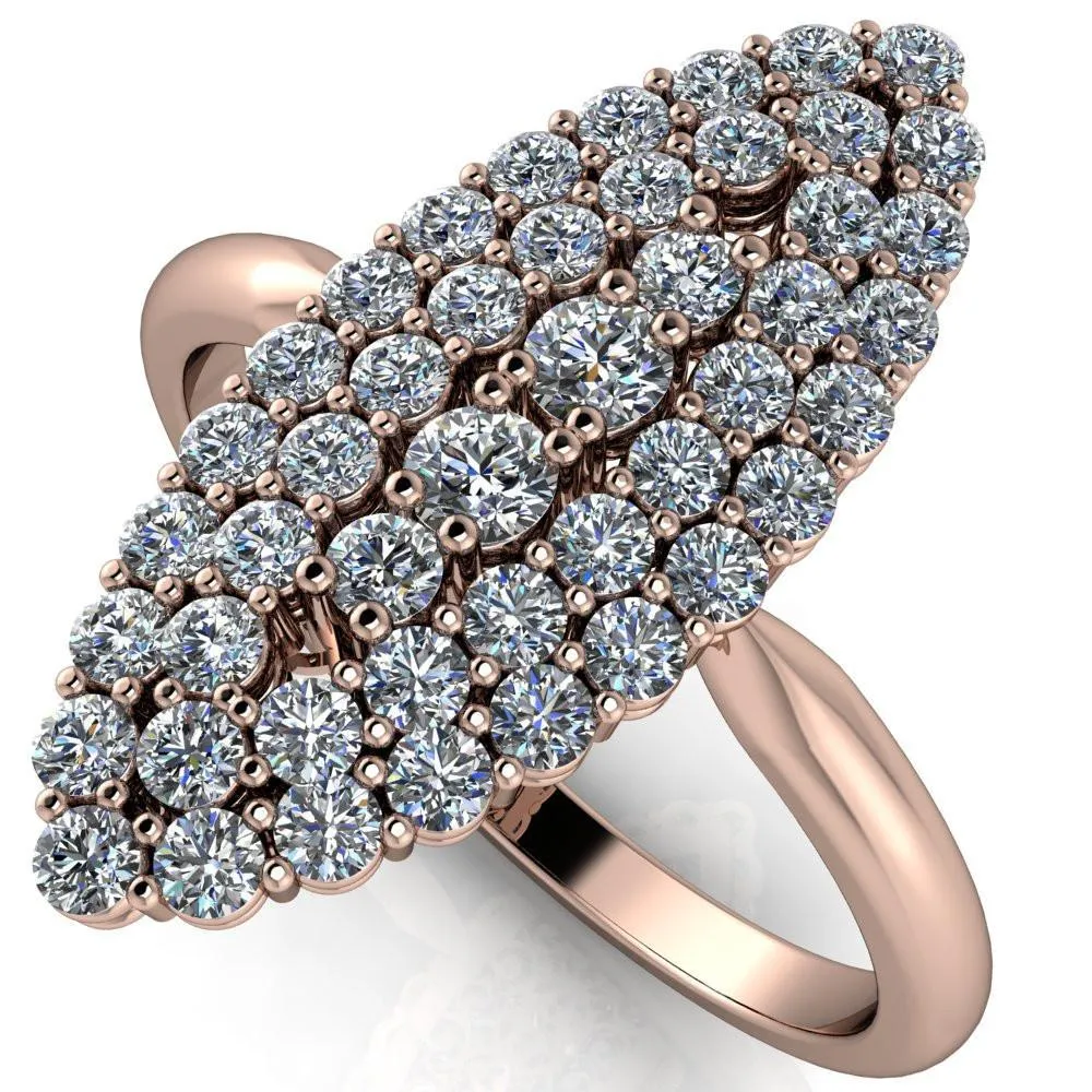 Anastasia  MicroPave Diamonds Marquise Shaped Statement Ring