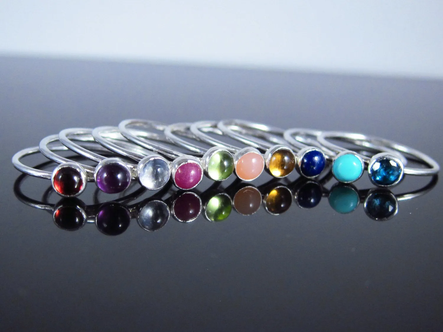 August Birthstone Ring Peridot-Sterling Silver