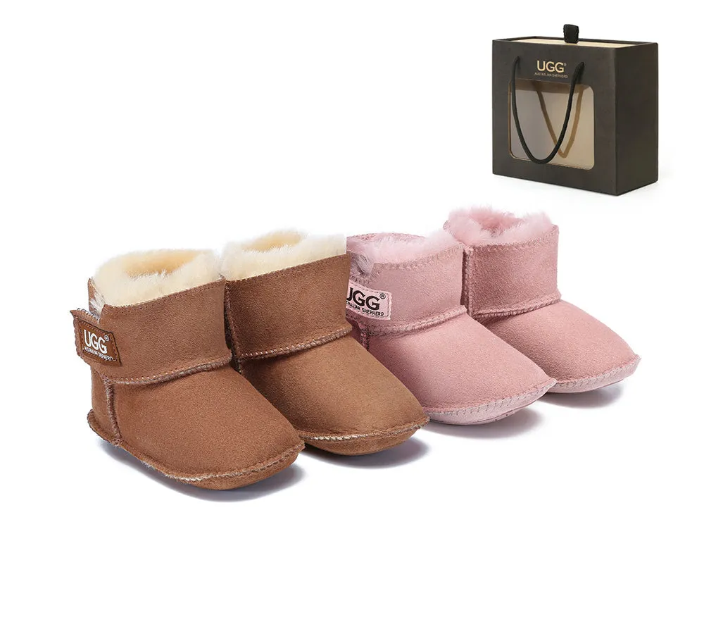 Australian Sheepskin Baby Bootie Gift Box Eliana