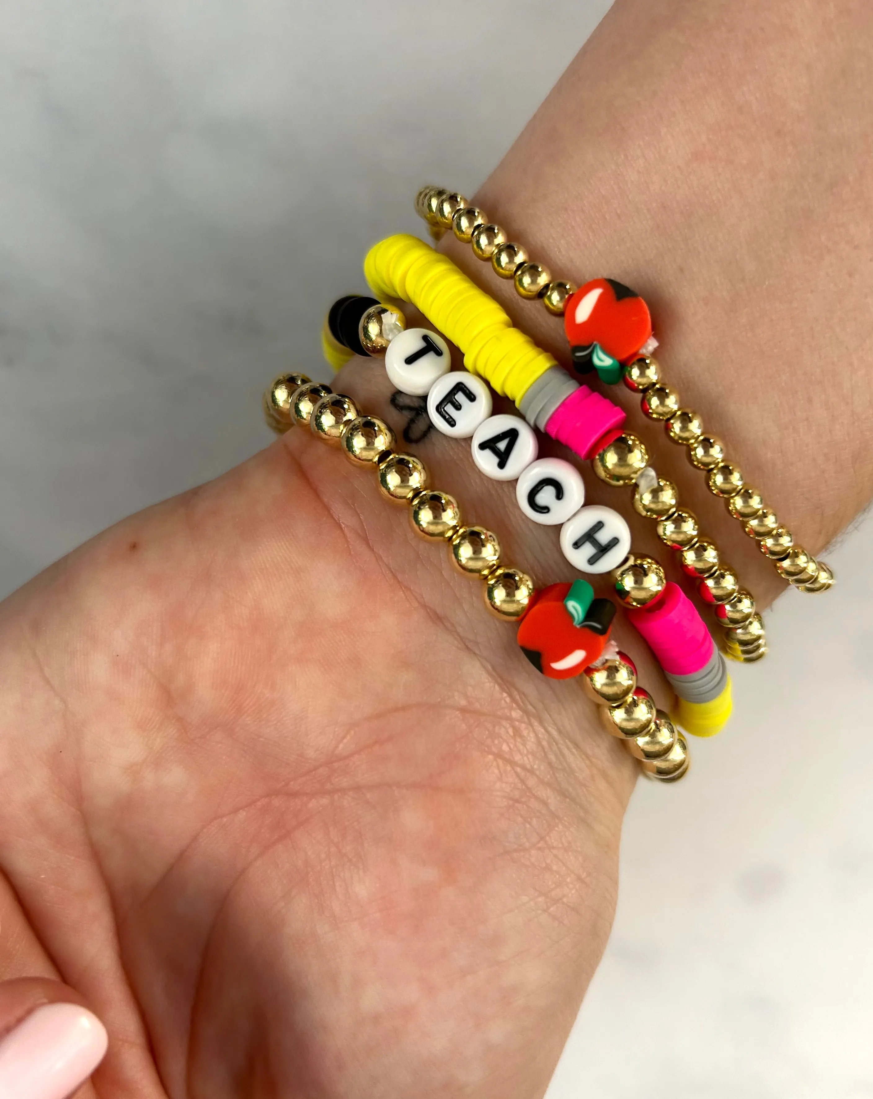 🍎Back to School Teacher Bracelet Sets