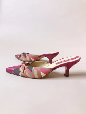 BALDINI Kitten Heel Slides / Pantolette