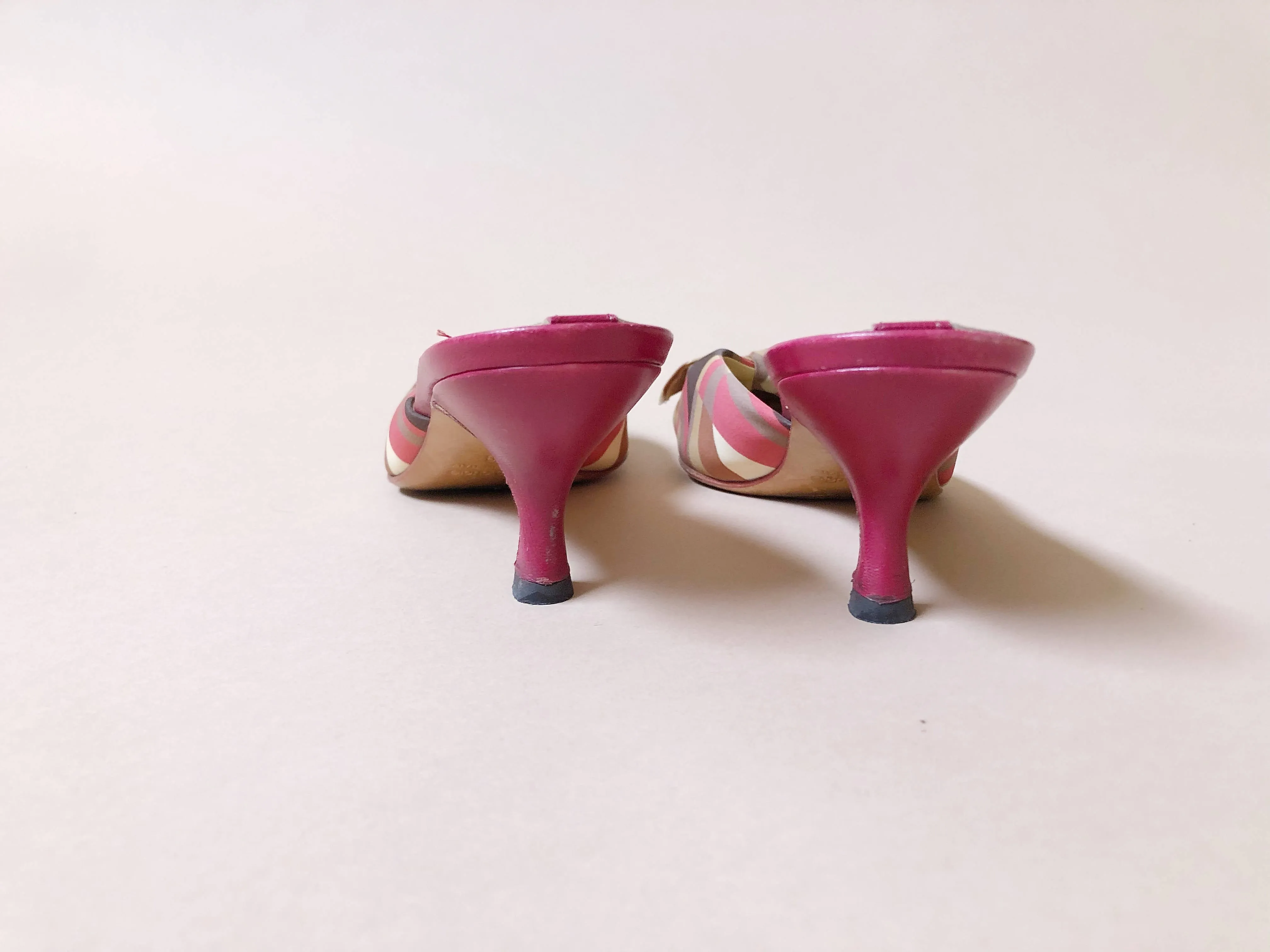 BALDINI Kitten Heel Slides / Pantolette