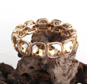 Beige Crystal Stunner Bracelet
