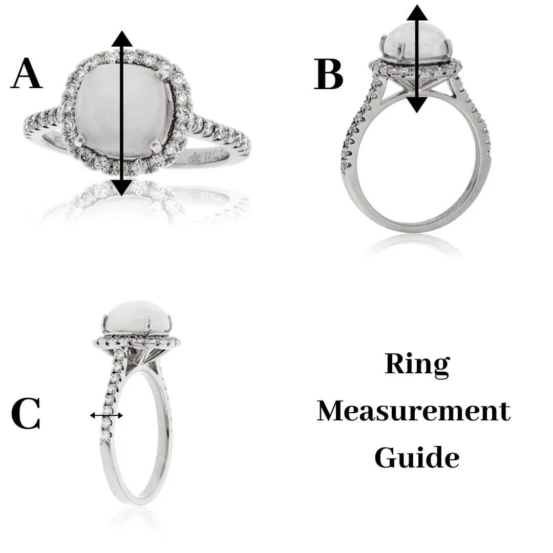 Blue Sapphire & Diamond Alternating Ring