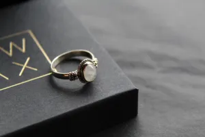 Boho Moonstone Ring