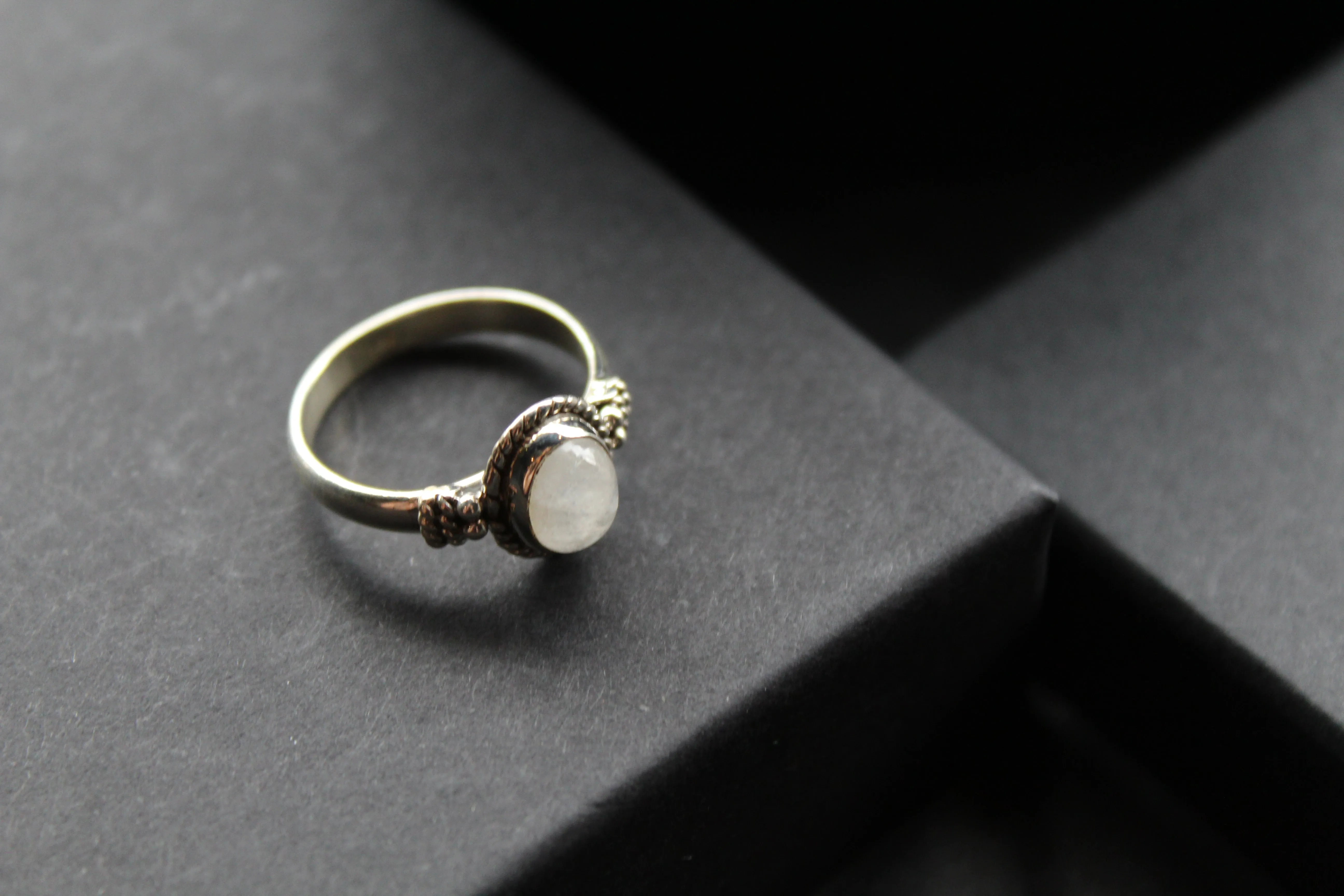 Boho Moonstone Ring