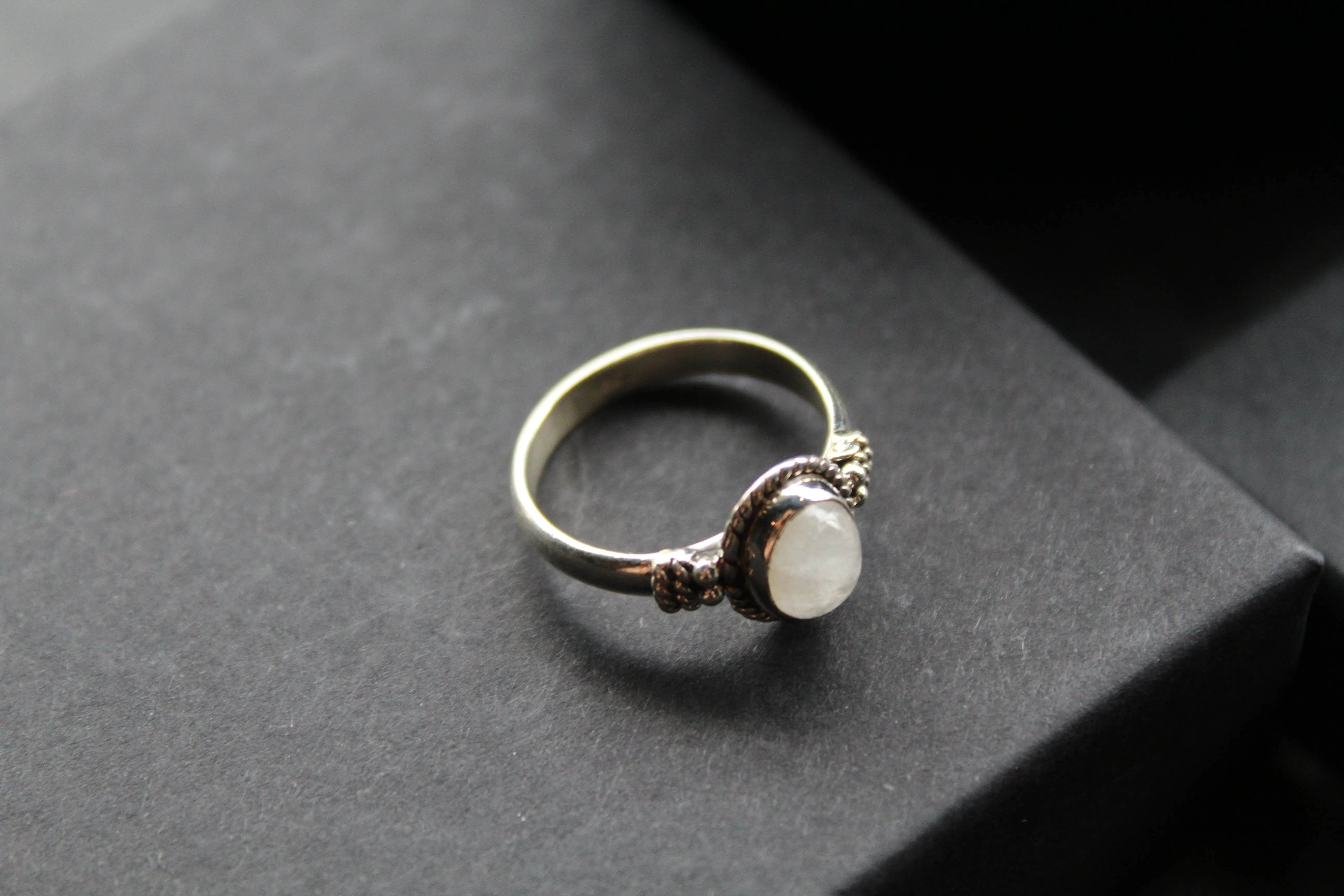 Boho Moonstone Ring