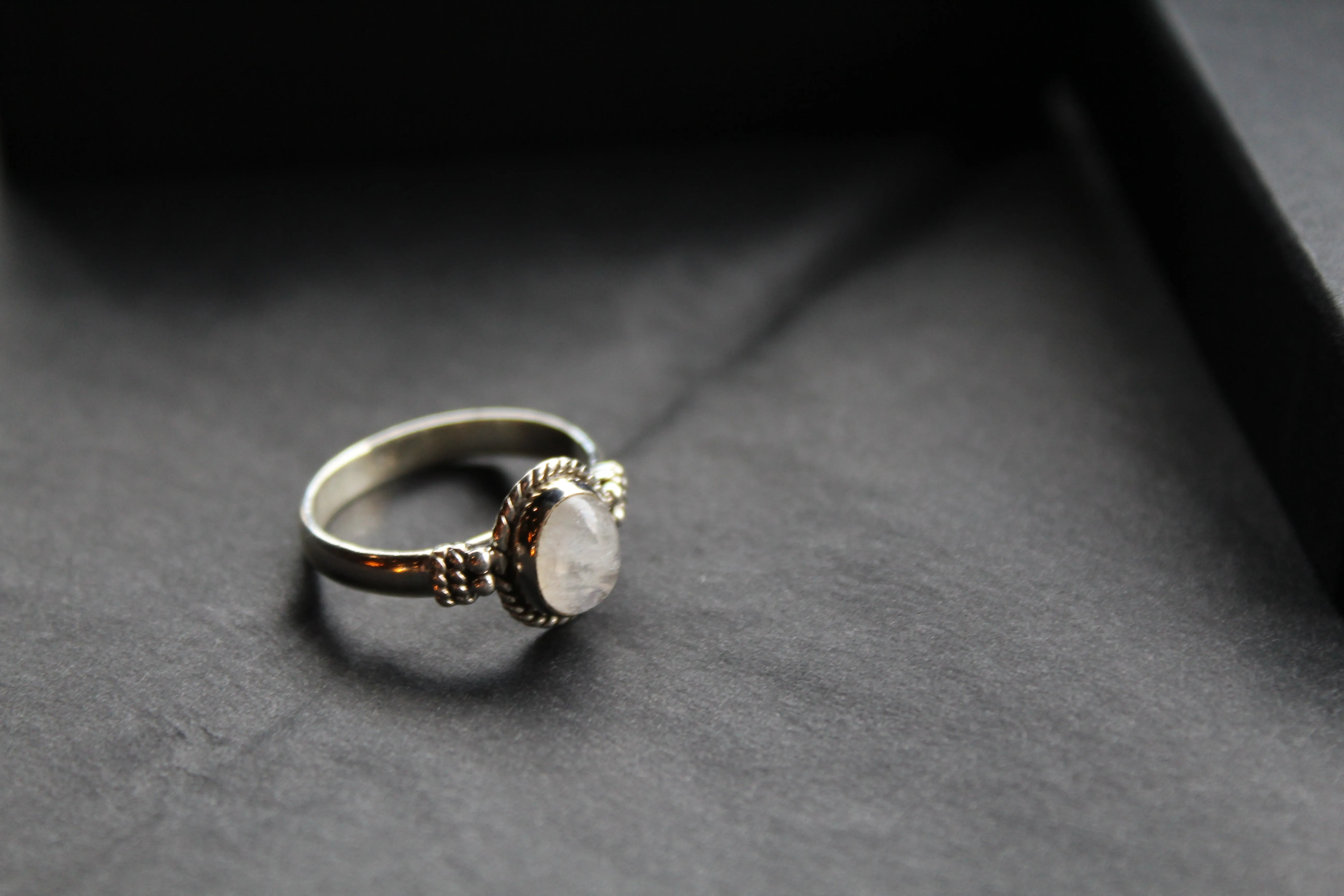 Boho Moonstone Ring