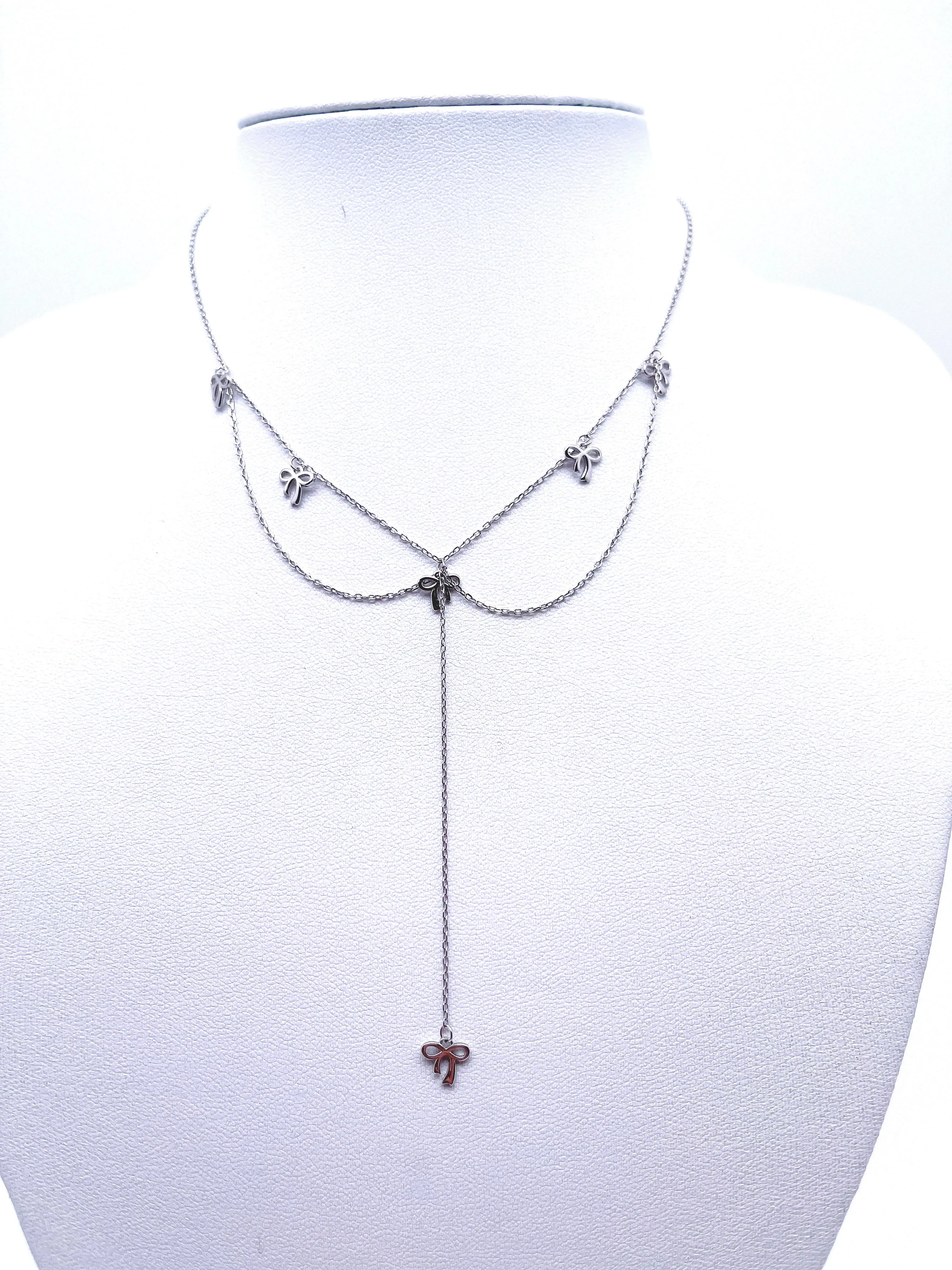 Bow Tie Multi-chain Necklaces