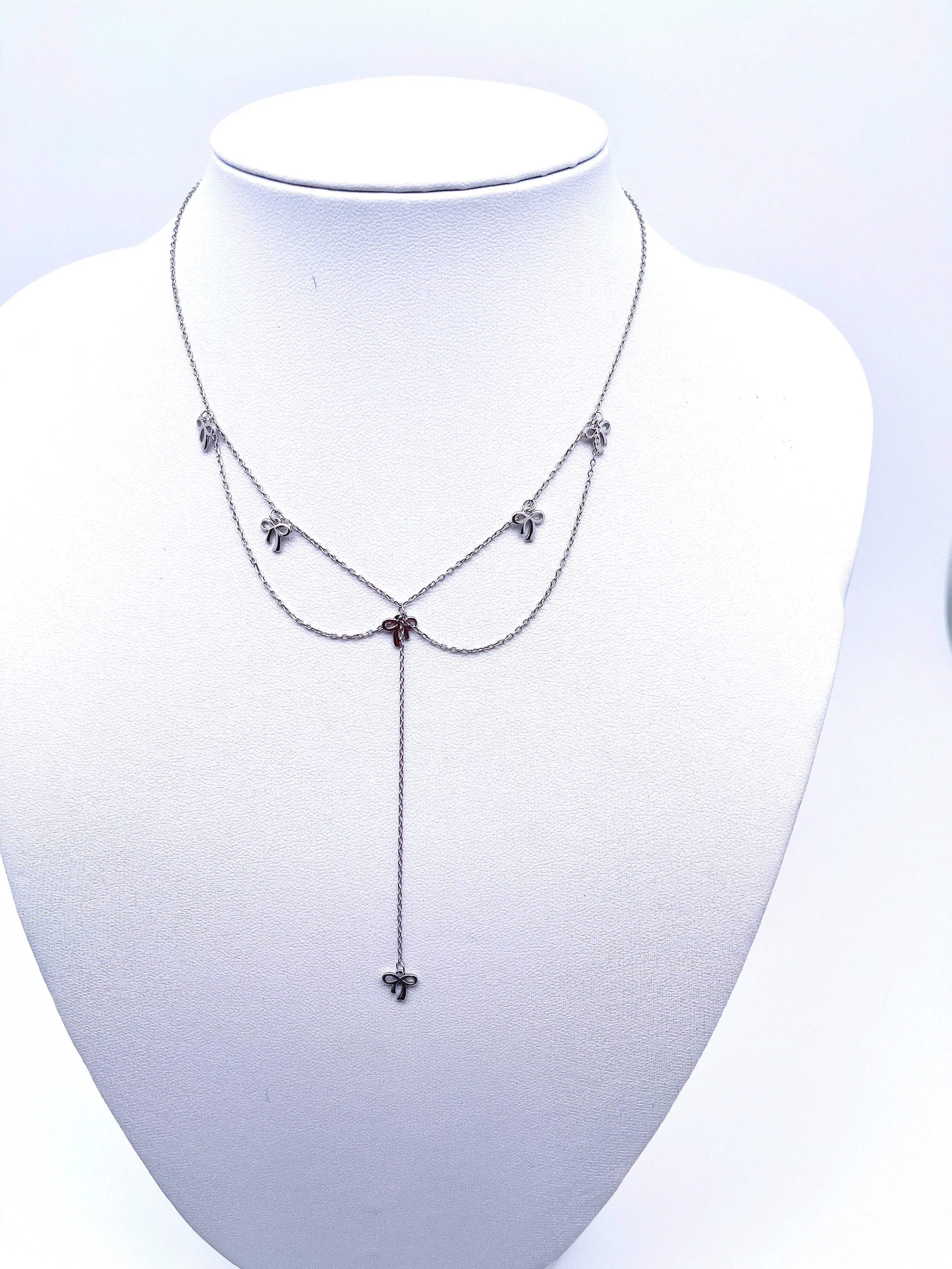 Bow Tie Multi-chain Necklaces