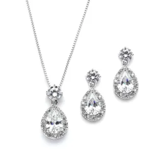 Brilliant Halo Pear Shaped Set