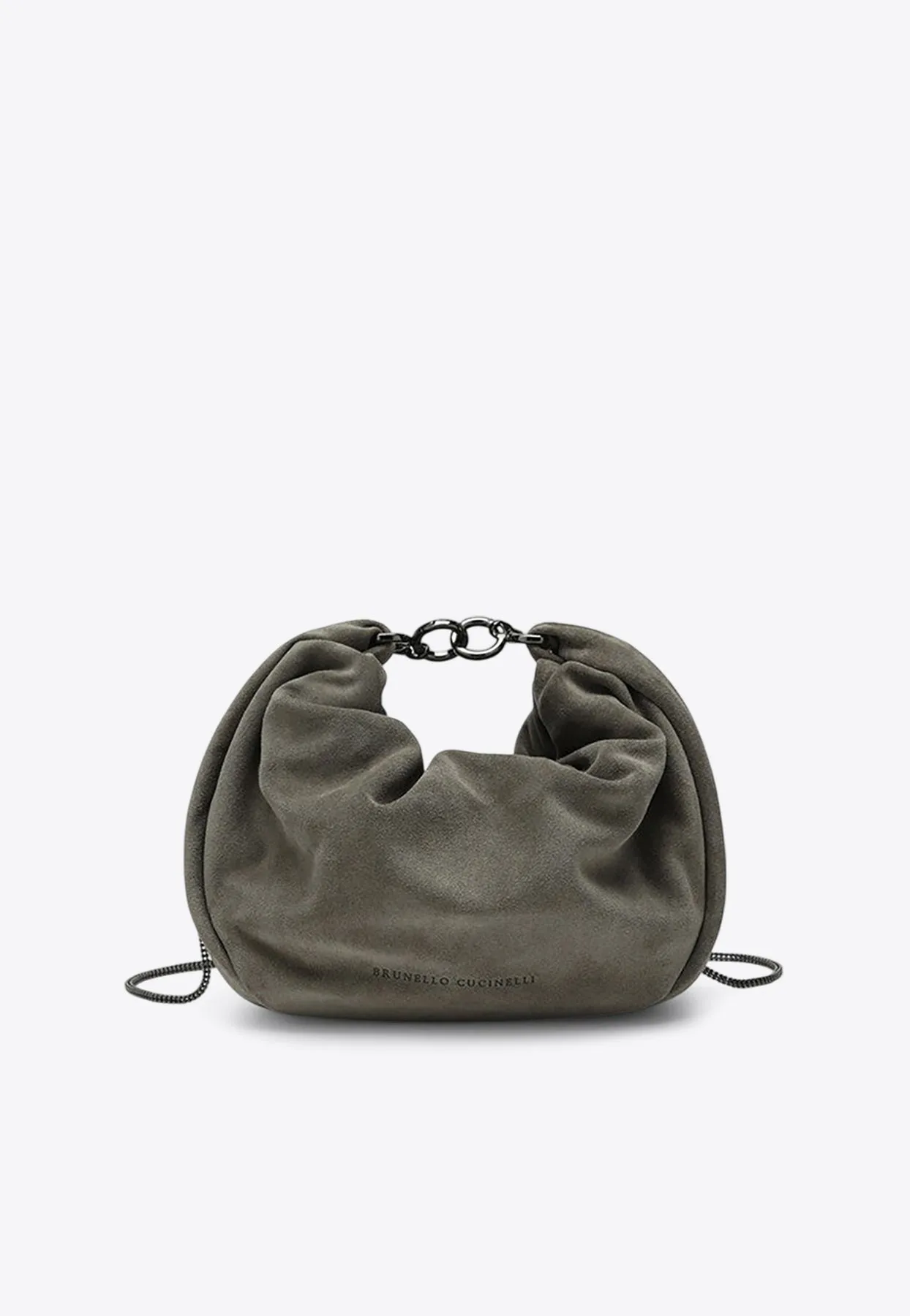 Brioche Suede Hobo Shoulder Bag