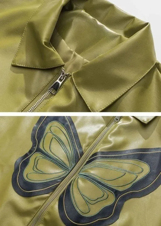 Butterfly Leather Motorcycle Jacket