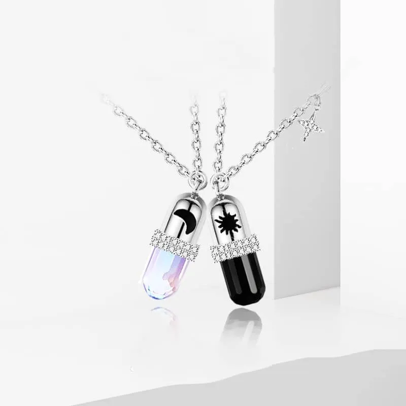 Capsule Magnetic Matching Necklaces