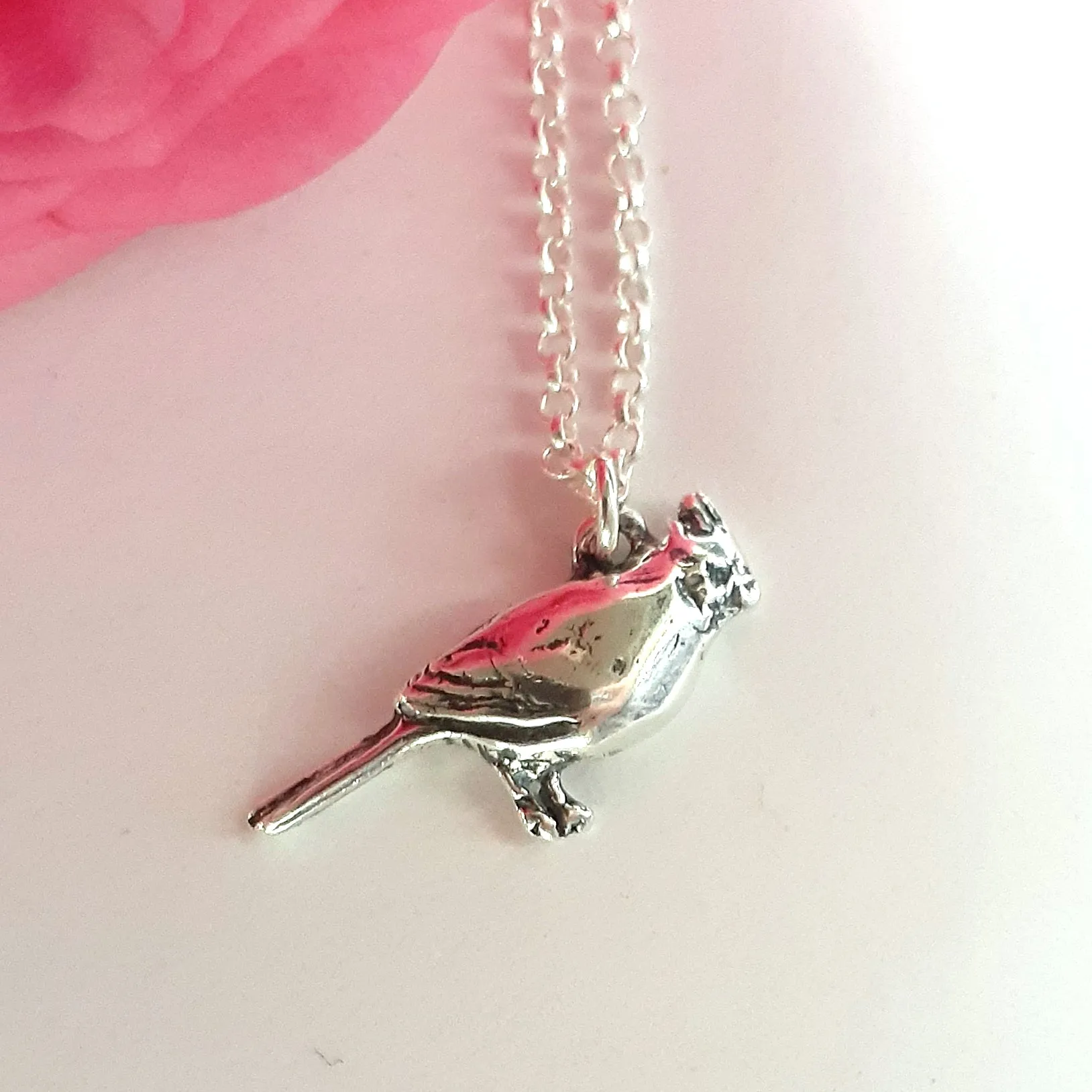 Cardinal Necklace in Sterling Silver