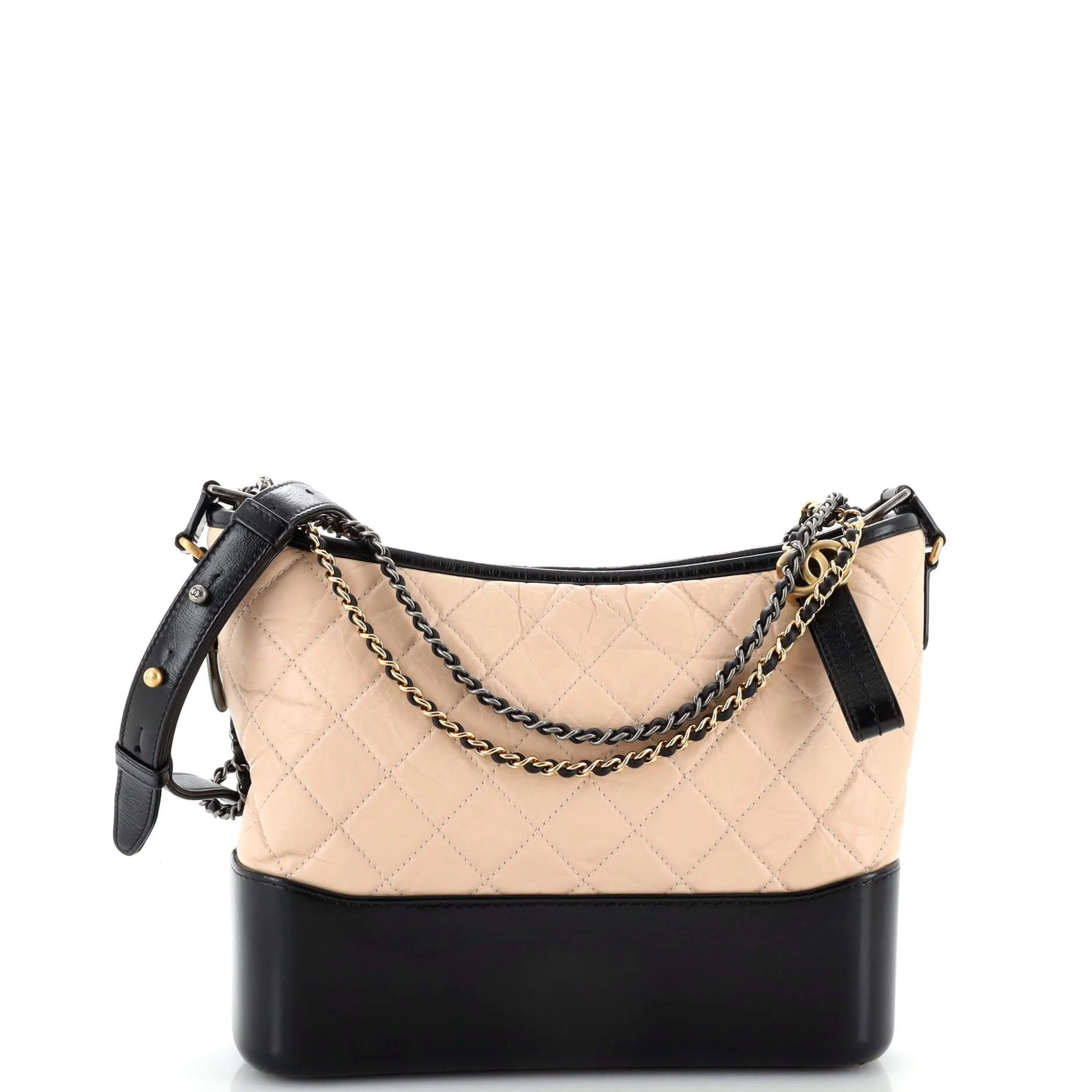 CHANEL Gabrielle Hobo Quilted Aged Calfskin Medium