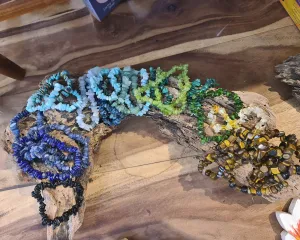 Chip Crystal Bracelet on Elastic