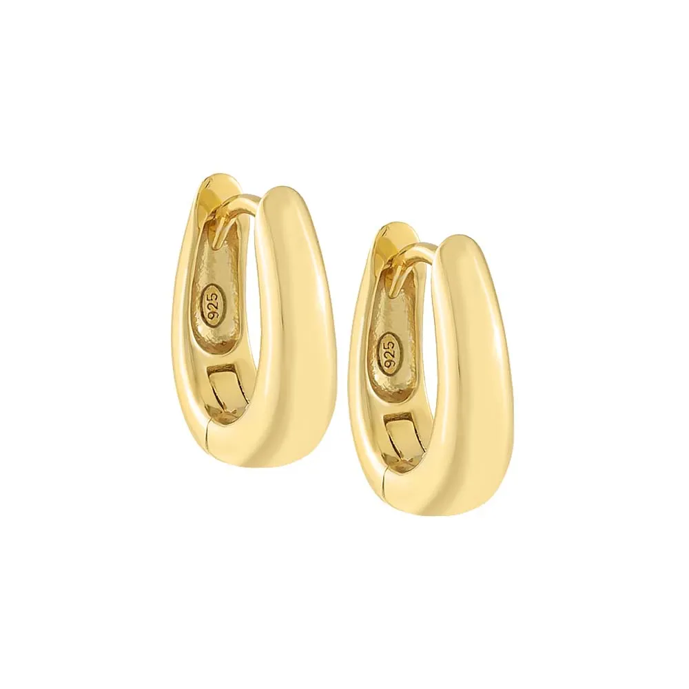 Chunky Solid Hoop Earring