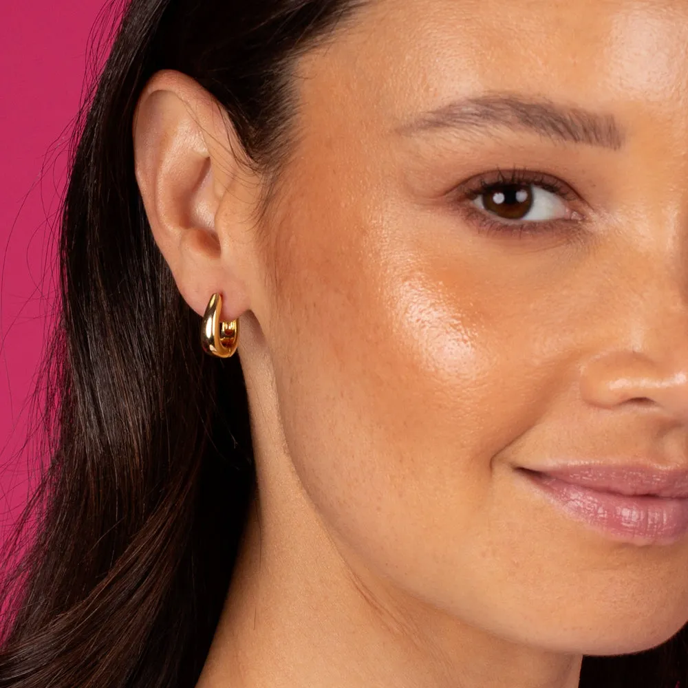 Chunky Solid Hoop Earring