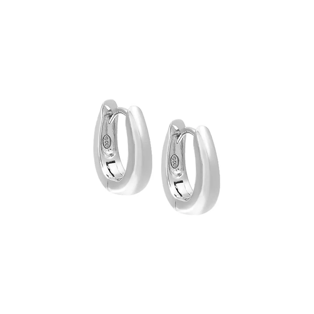 Chunky Solid Hoop Earring