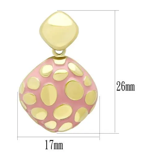 CJG2074 Stainless Steel Epoxy Earrings