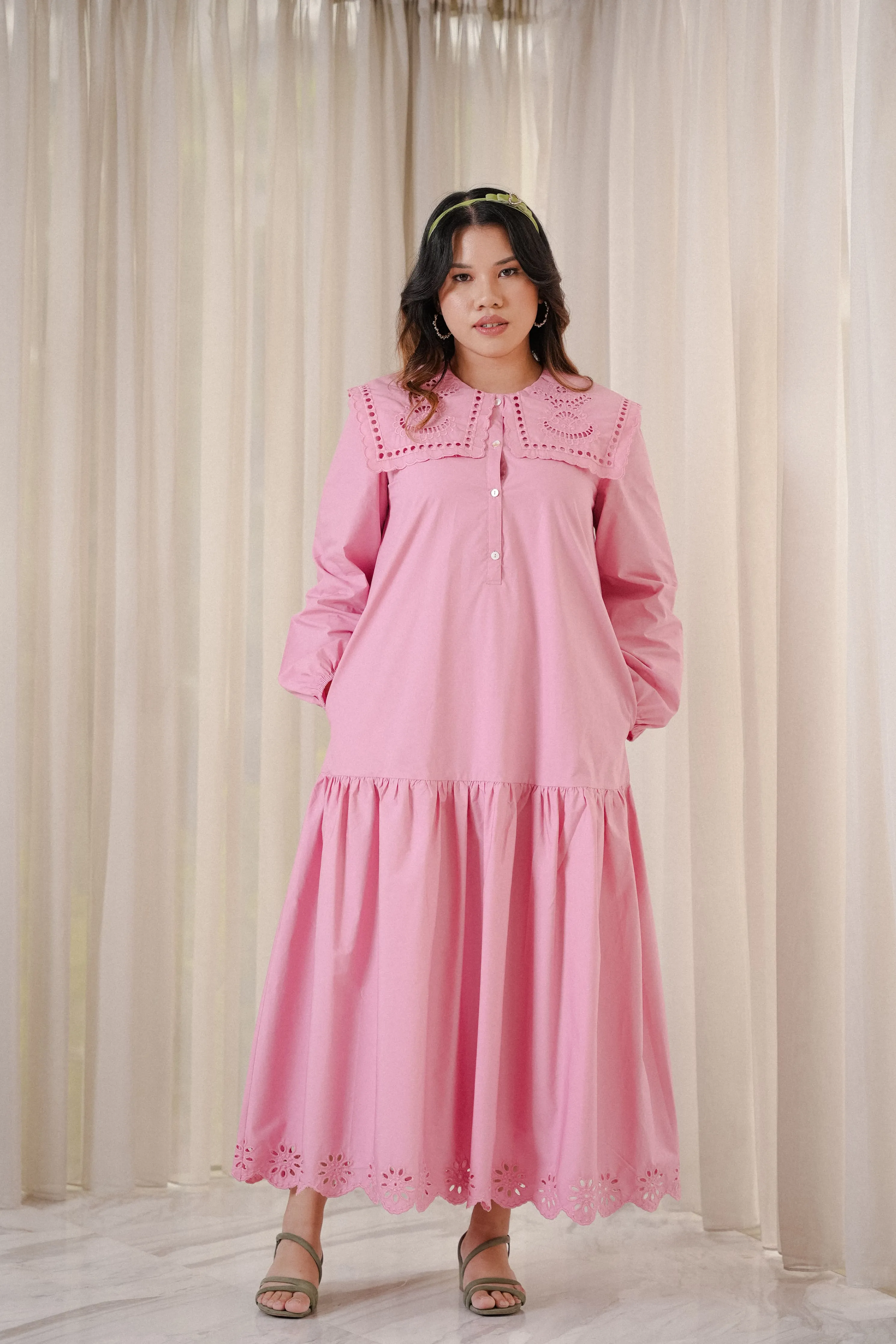 COLETTE DRESS IN BUBBLEGUM