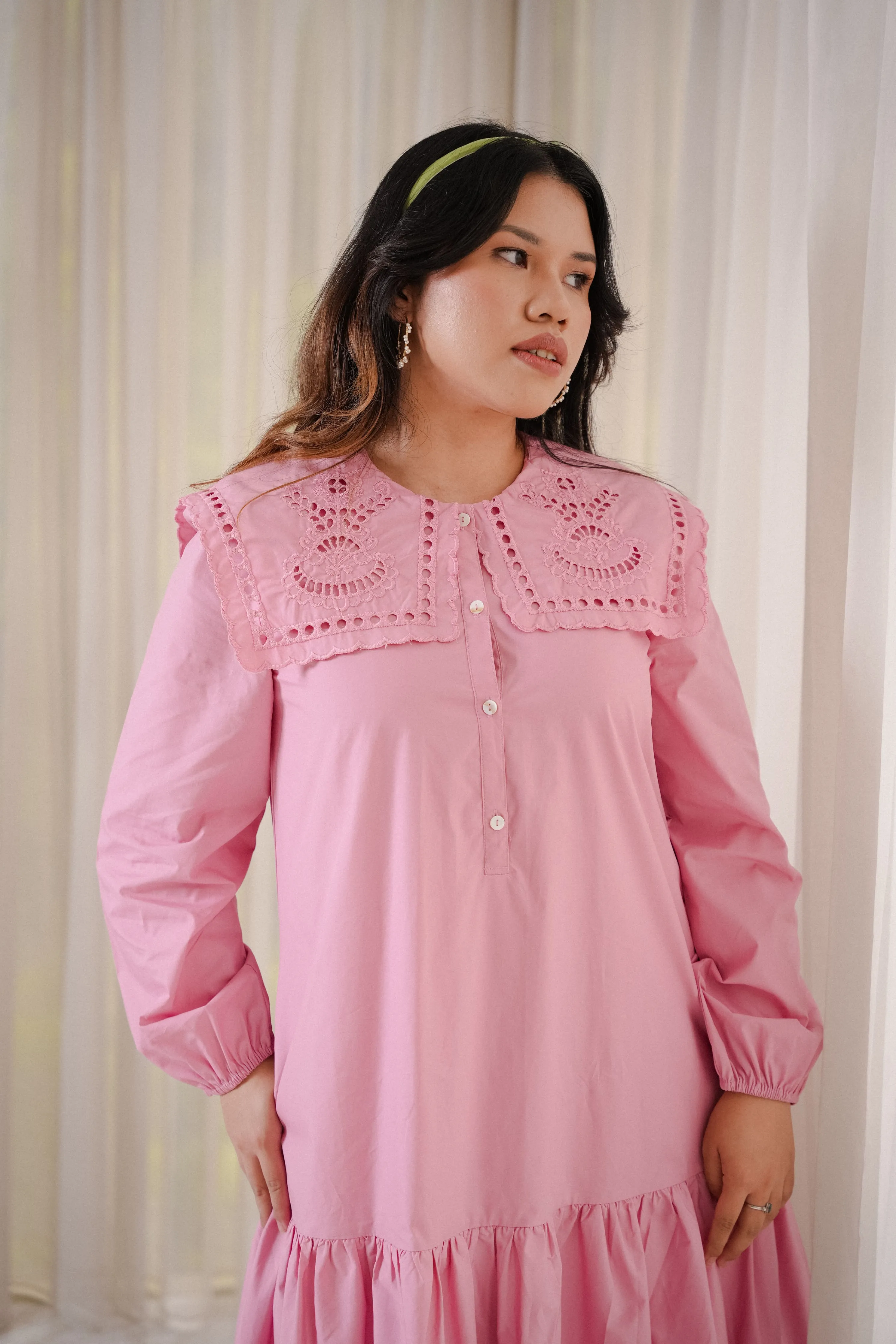 COLETTE DRESS IN BUBBLEGUM